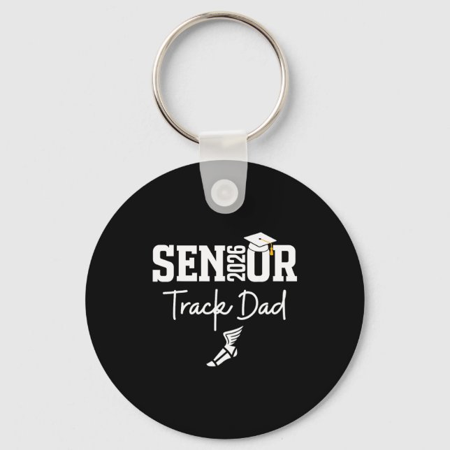 Senior 2026 track mum class of 2026 track team key ring (Front)