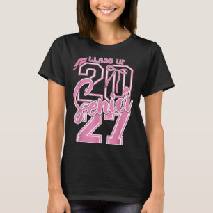 Senior 2027 class of 2027 coquette bow graduation T-Shirt