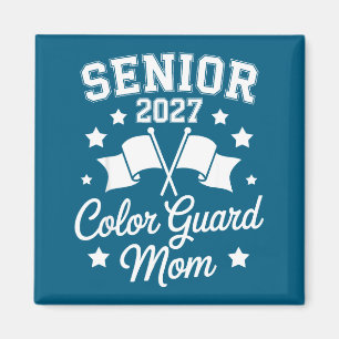 Senior 2027 Color Guard Mom Artwork Magnet