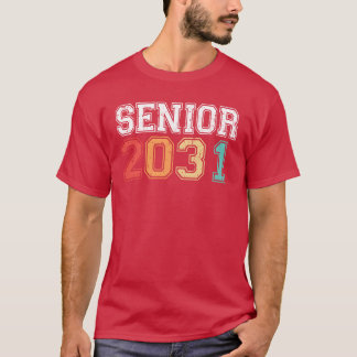 Senior 2031 Graduation Retro Vintage family T-Shirt