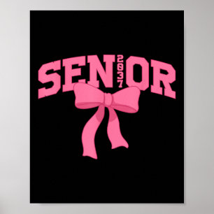 Senior 2037 Graduation Coquette Cl Of 2037 Back To Poster