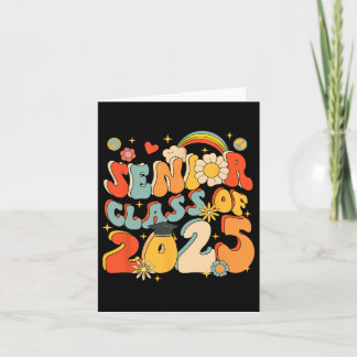 Senior 25 Cl Of 2025 Graduation School Retro Groov Card
