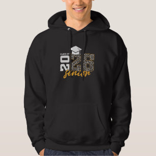 Senior 26 Class Of 2026 Leopard Graduation Women G Hoodie