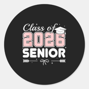 Senior 26 Graduation Class 2026 Classic Round Sticker