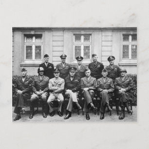 Senior American Military Officials of World War II Postcard