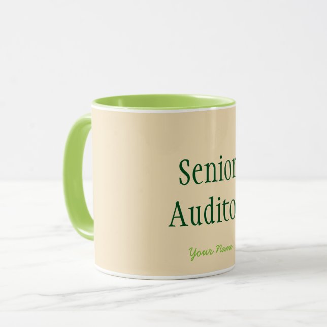 "SENIOR AUDITOR" MUG (Front Left)