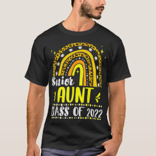 Senior Aunt Class Of 2022 Graduation 2022 Leopard T-Shirt