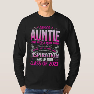 Senior Auntie 2023 Class Of 2023 Grad Heart Gradua T-Shirt