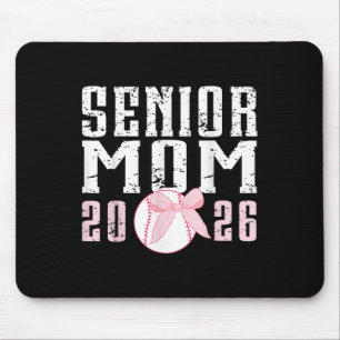 Senior Back To School 2026 Baseball Bow Cl Of 2026 Mouse Mat