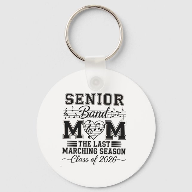 Senior Band Mum Class of 2026 Design 🎶❤️ Key Ring (Front)