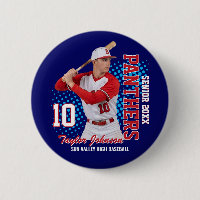 Senior Baseball Player Custom Photo Sports Team