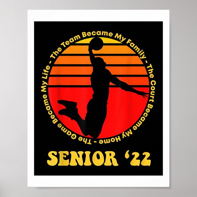 Senior Basketball 2021 Night Gifts Poster (Front)
