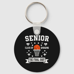 Senior basketball class of 2026 crew basketball key ring