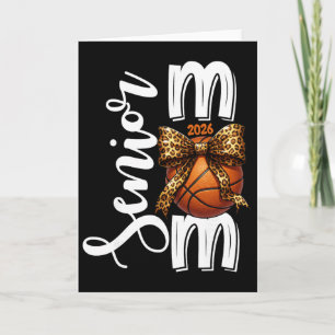 Senior Basketball Mum Cl Of 2026 Player Graduation Card