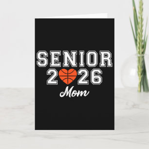 Senior Basketball Mum Cl Of 2026 Player Graduation Card