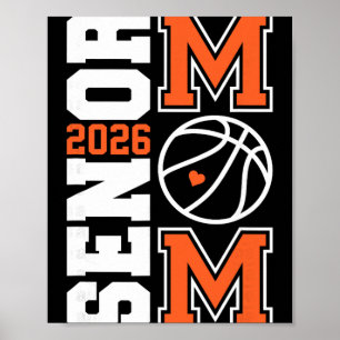 Senior Basketball Mum Cl Of 2026 Player Graduation Poster
