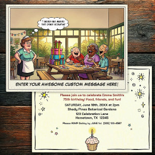 Senior Birthday Party Invitation