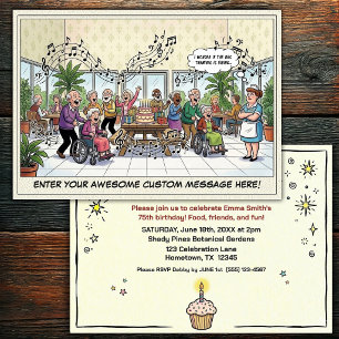 Senior Birthday Party Invitation
