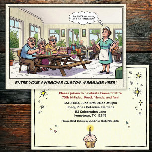 Senior Birthday Party Invitation
