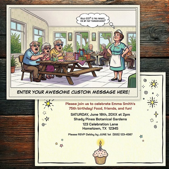 Senior Birthday Party  Invitation (Creator Uploaded)