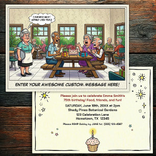 Senior Birthday Party Invitation