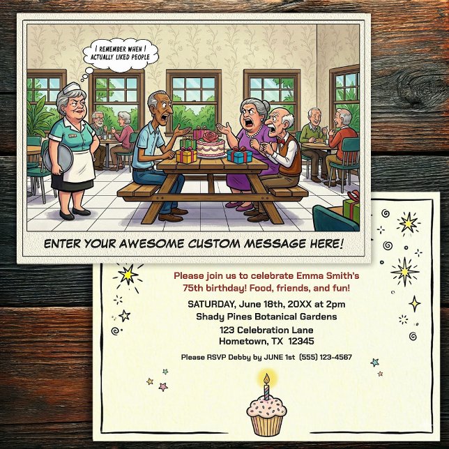 Senior Birthday Party  Invitation (Creator Uploaded)