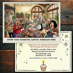 Senior Birthday Party Invitation