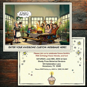 Senior Birthday Party Invitation