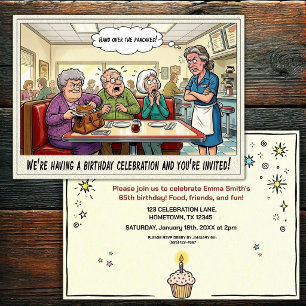 Senior Birthday Party Invitation