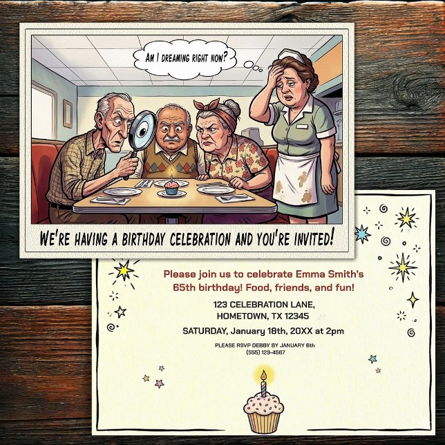 Senior Birthday Party  Invitation (Creator Uploaded)