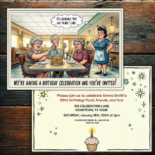 Senior Birthday Party Invitation