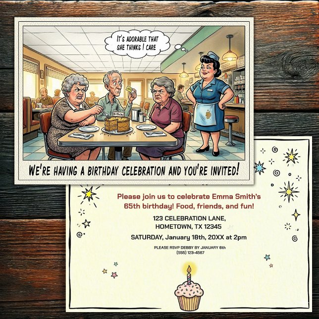 Senior Birthday Party  Invitation (Creator Uploaded)