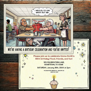 Senior Birthday Party Invitation