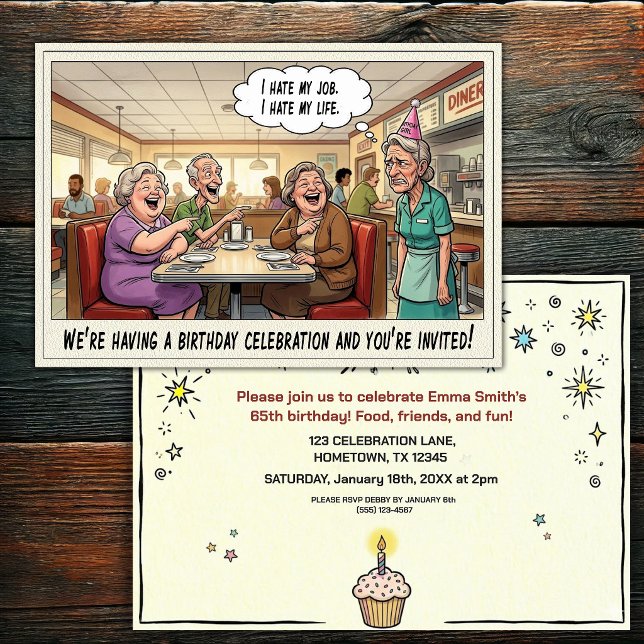 Senior Birthday Party  Invitation (Creator Uploaded)
