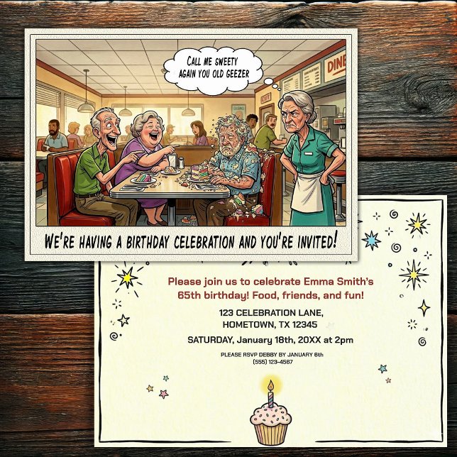 Senior Birthday Party  Invitation (Creator Uploaded)