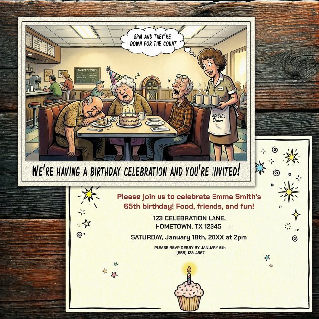 Senior Birthday Party  Invitation (Creator Uploaded)