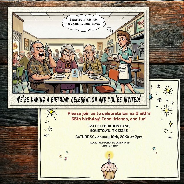 Senior Birthday Party  Invitation (Creator Uploaded)