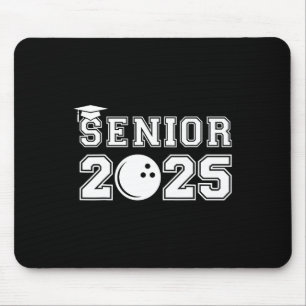 Senior Bowling Cl Of 2025 Graduation School Gradua Mouse Mat