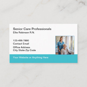 Senior Care Medical Nursing Home Health Business Card