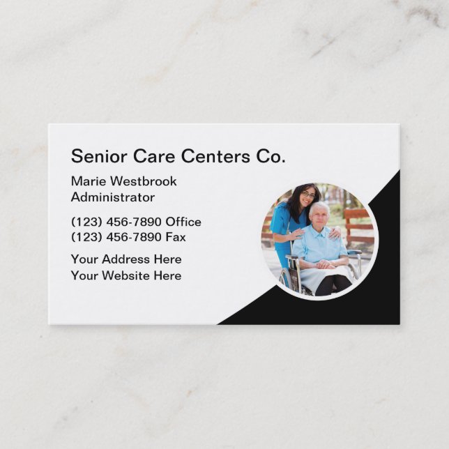Senior Care Medical Theme Business Card (Front)
