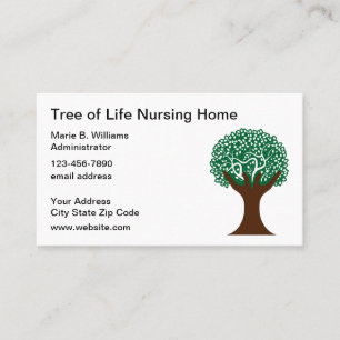 Senior Care Nursing Home Business Cards