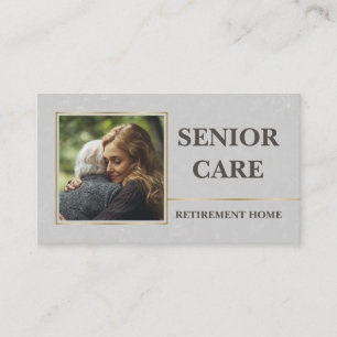 Senior Care Retirement Home Elderly Service Business Card