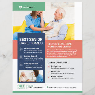Senior Care Service Flyer Template