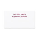 Senior Caregiver Business Cards