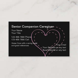 Senior Caregiver Business Cards