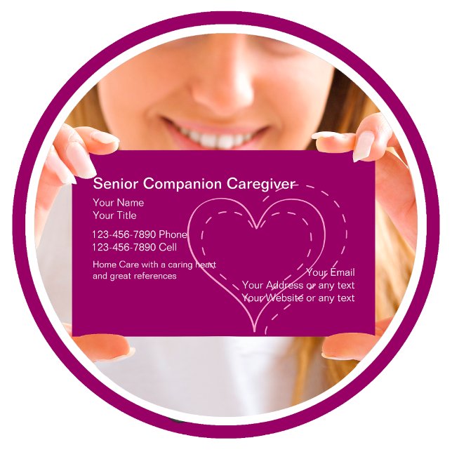 Senior Caregiver Business Cards (Creator Uploaded)