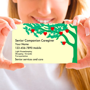 Senior Caregiver Business Cards