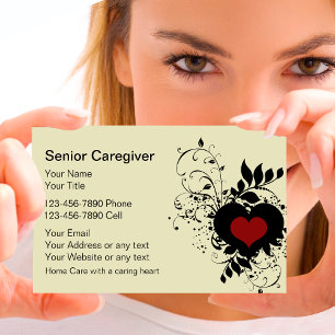 Senior Caregiver Business Cards