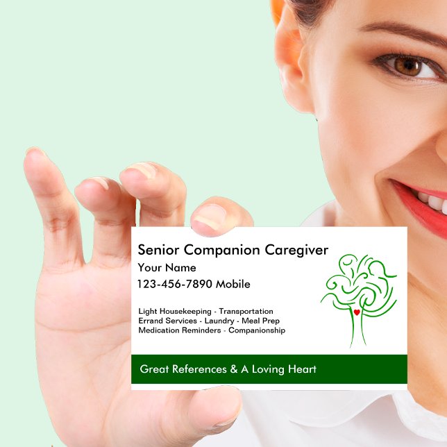 Senior Caregiver Business Cards (Creator Uploaded)