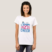 Senior Cheer 2021 Cheerleading Cheerleader T-Shirt (Front Full)